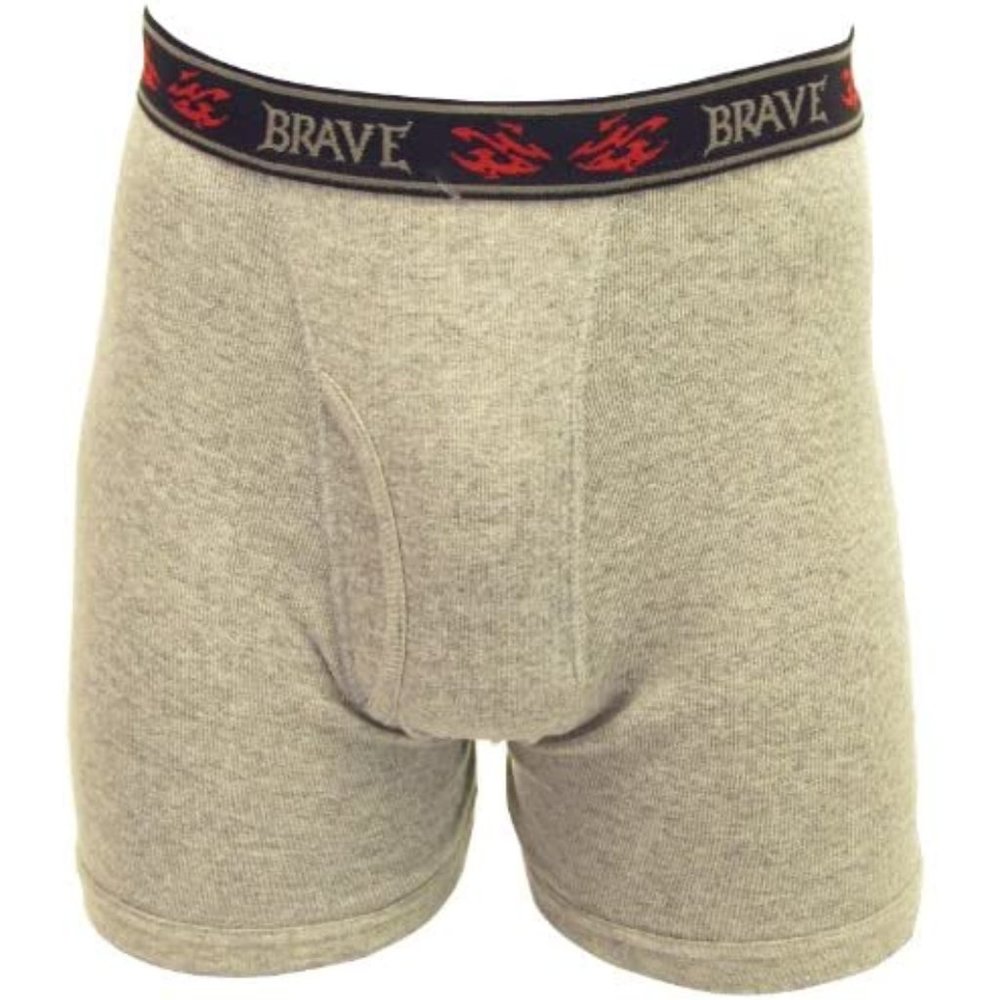 Men's 100% Cotton Knitted Boxer Brief - 2X-Large